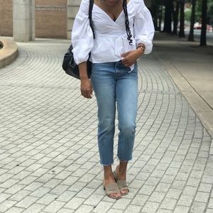 Levis High Waisted Cropped Wedgie Fit Jeans